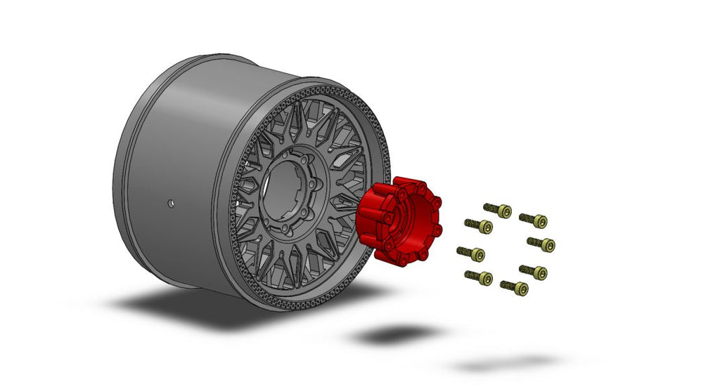 Louise R/C MT-Pioneer Sport 1/8 4.2" Monster Truck MFT Belted Tires, 17mm Hex (0" & 1/2" Offset)
