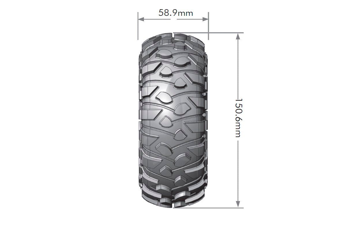 Louise R/C CR-Rowdy 1/10 2.2" Crawler Tires Super Soft Unmounted Pair