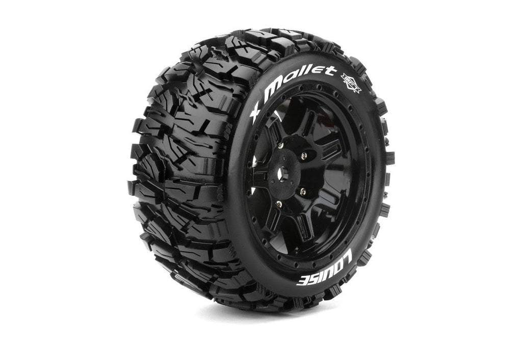 Louise R/C MFT X-Mallet Belted Monster Truck Tires Mounted 24mm Hex Pair for Arrma Kraton 8S