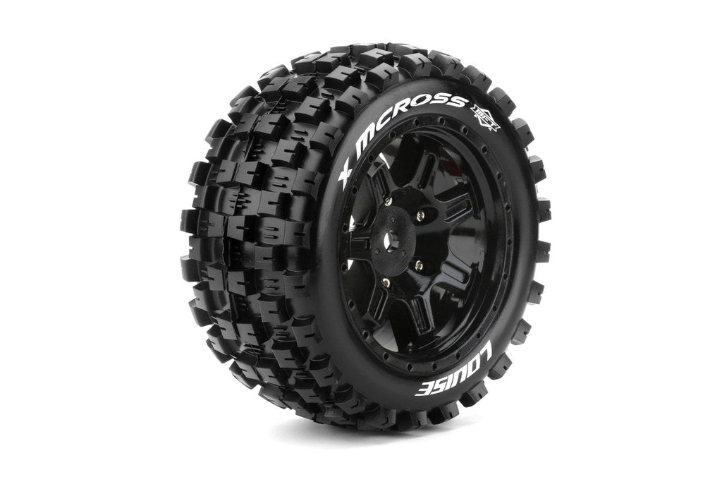 Louise R/C MFT X-Mcross Sport Belted Monster Truck Tires Mounted 24mm Hex Pair for Arrma Kraton 8S
