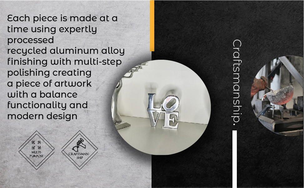Love Sign Wall Decor Minimalist Illuminated Home Art Accent for Living Room