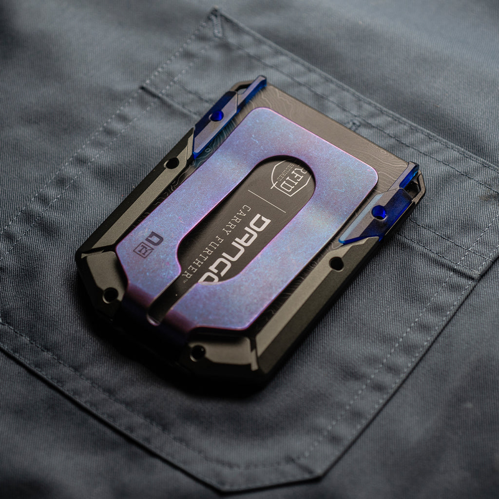 M4 Special Edition Maverick™ Rail Wallet with Burple Anodized Titanium Money Clip