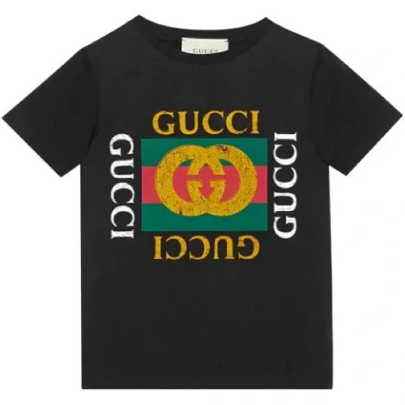 Gucci Black Tiger Logo T-Shirt
