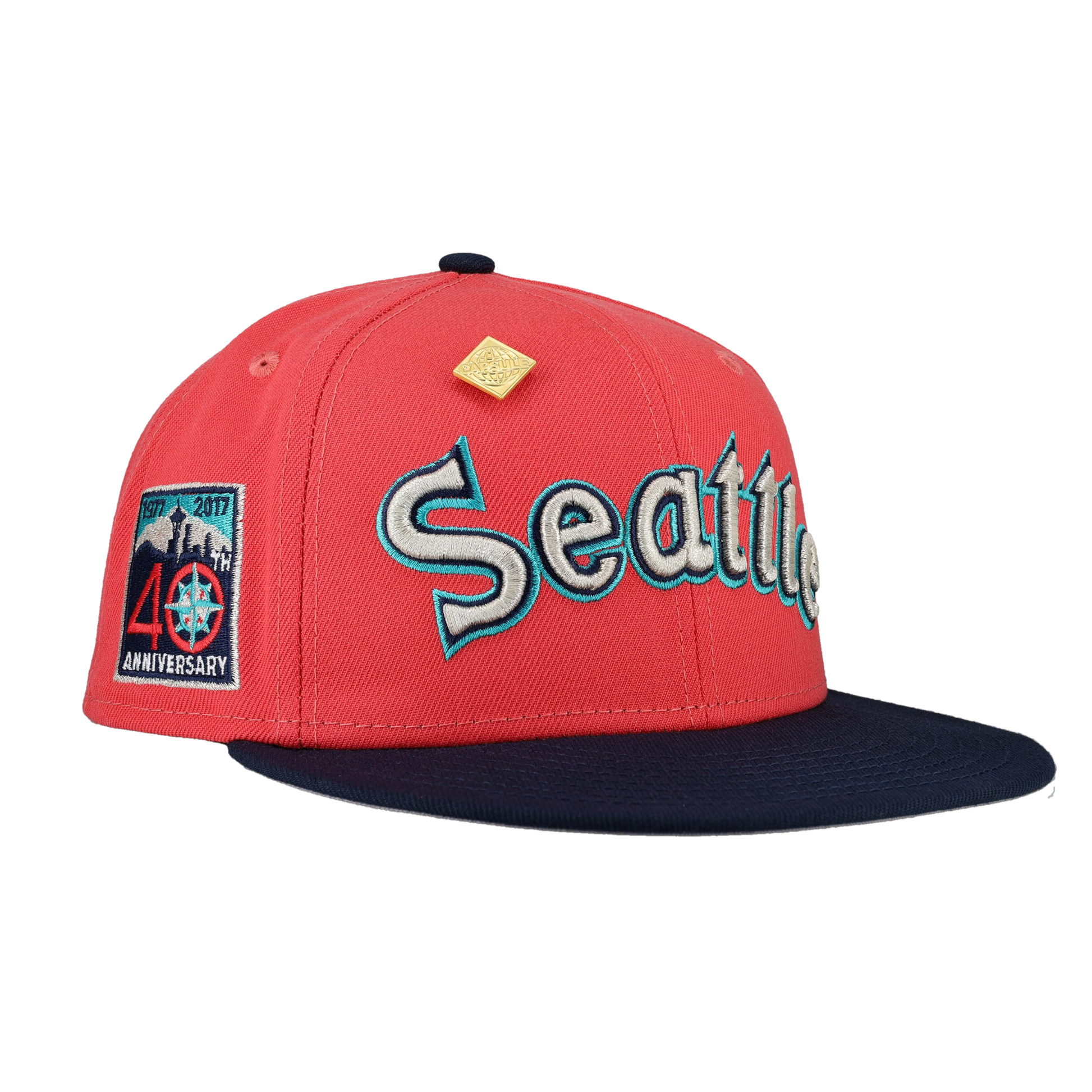 Seattle Mariners 40th Anniversary Side Patch 59Fifty Fitted Hat