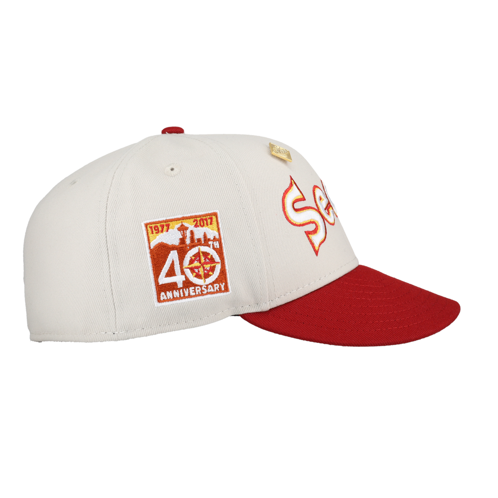 Seattle Mariners April 4th Collection 40th Anniversary Patch Fitted Hat