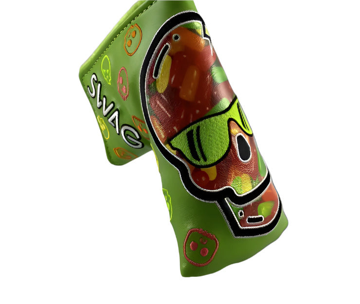 Swag Golf - Candy (Mike And Ike’s) Fruity Green 2021 Halloween Blade Putter Headcover *opened, no bag*