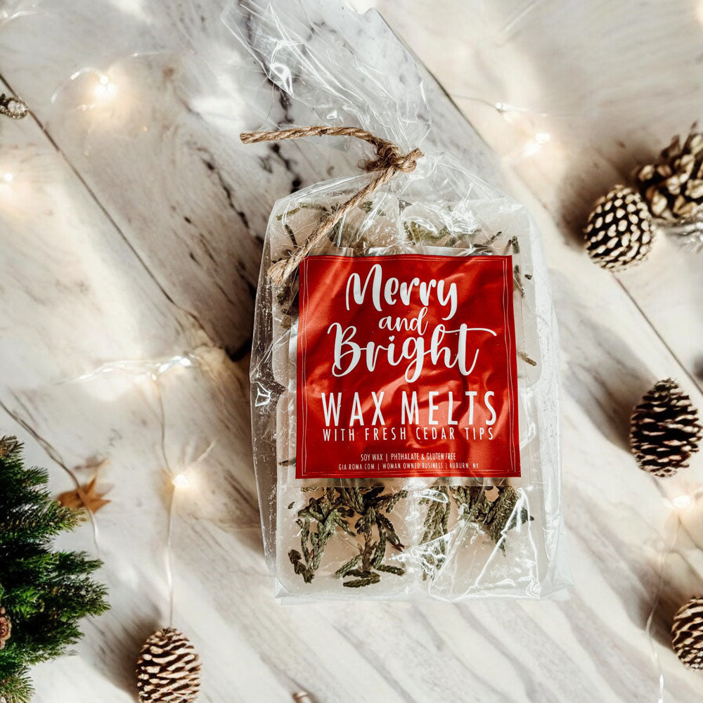 Christmas Tree XL Wax Melts 4 Cubes Fresh Cedar Pine Sweet Holiday Scent