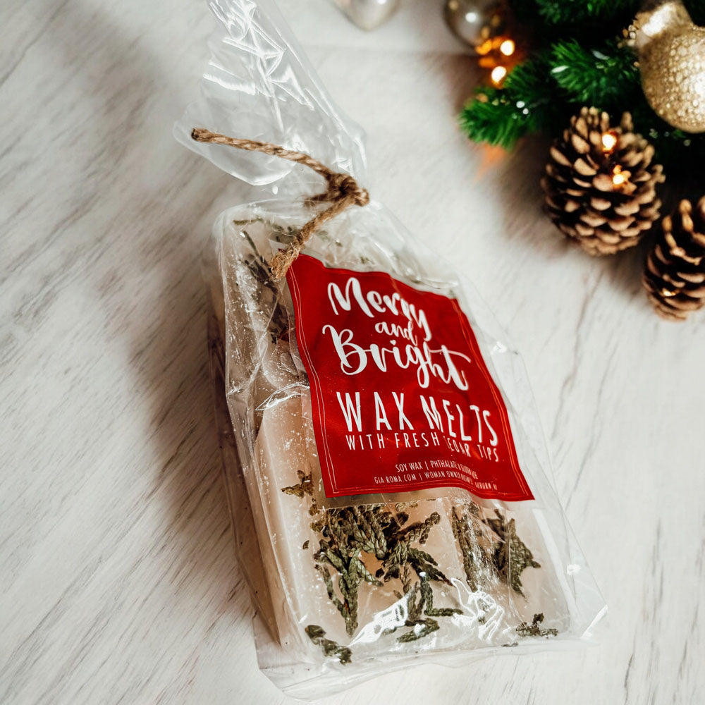 Christmas Tree XL Wax Melts 4 Cubes Fresh Cedar Pine Sweet Holiday Scent