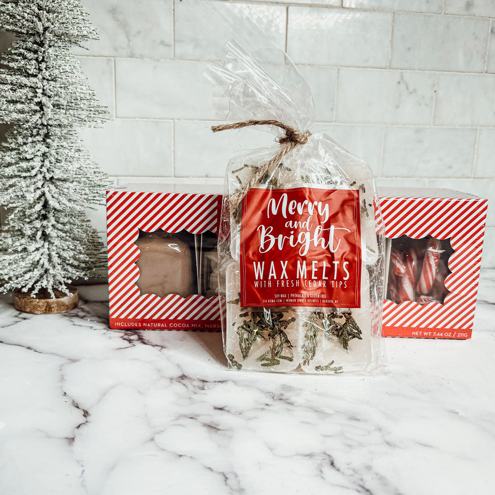 Christmas Tree XL Wax Melts 4 Cubes Fresh Cedar Pine Sweet Holiday Scent