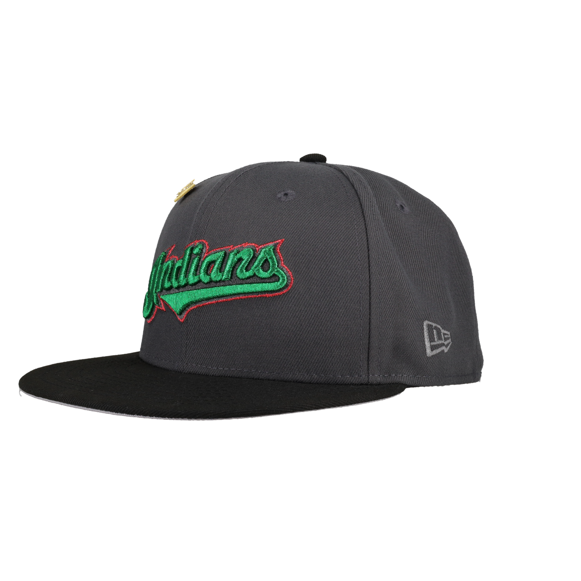 Cleveland Indians Metallic Stitching Inaugural Season Patch Fitted Hat