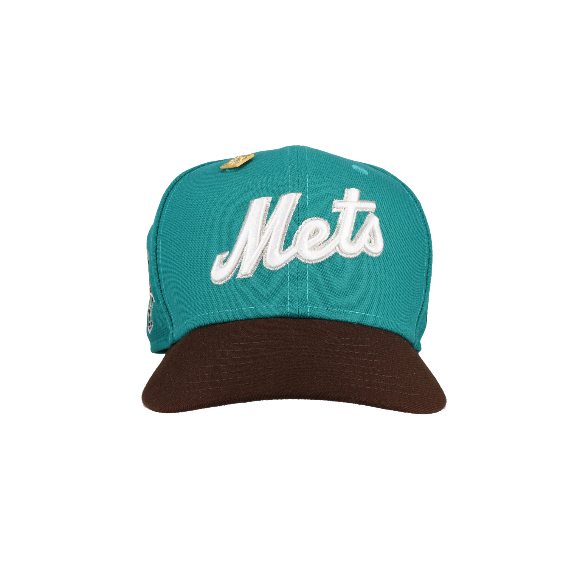 New York Mets Turquoise 50th Anniversary Side Patch 59Fifty Fitted Hat