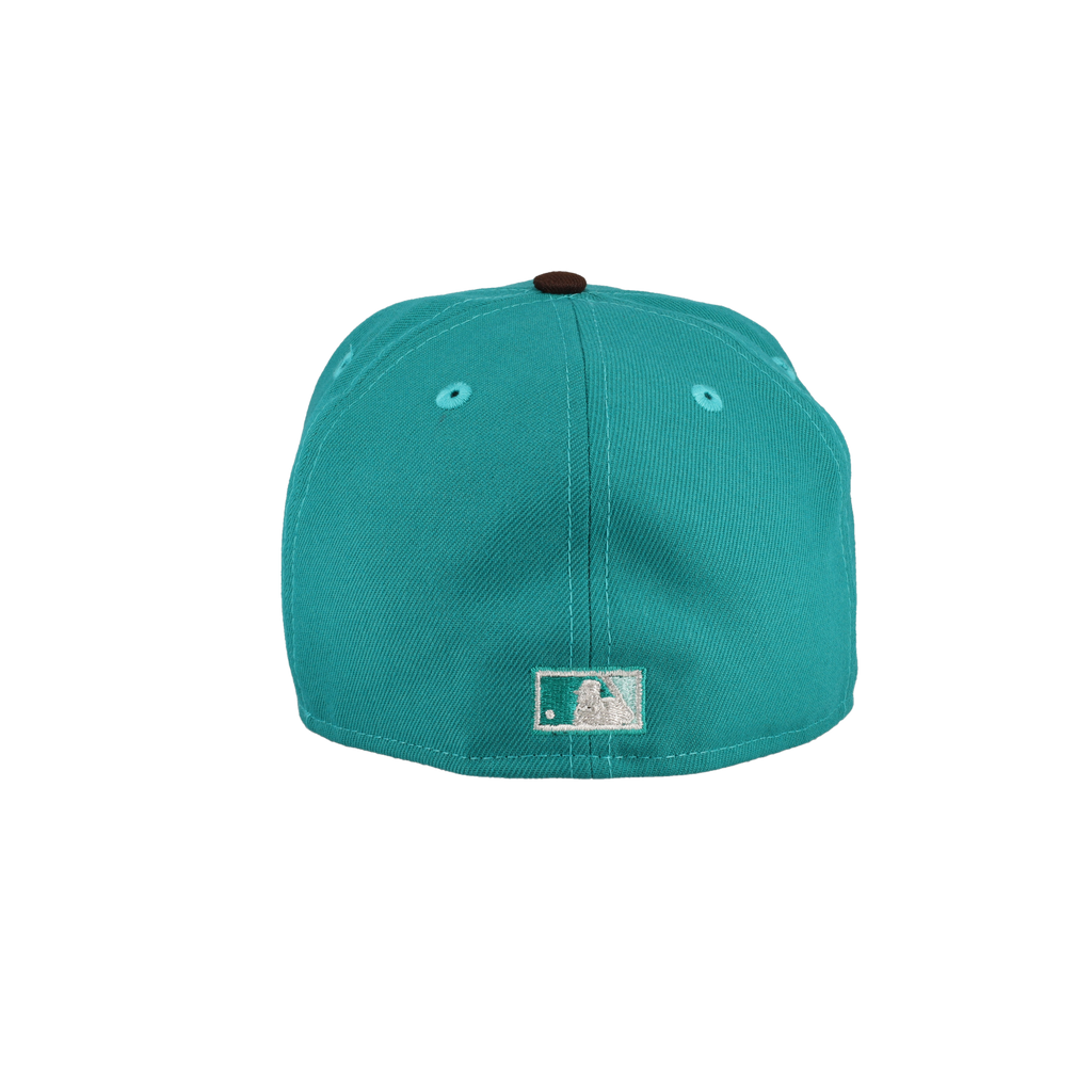 New York Mets Turquoise 50th Anniversary Side Patch 59Fifty Fitted Hat