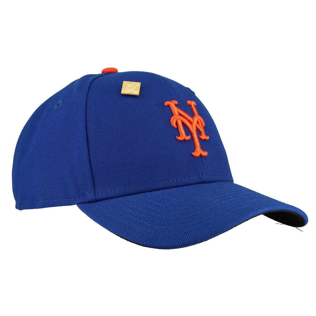 New York Mets New Era 9Forty Dad Hat Velcro (Royal/Orange)