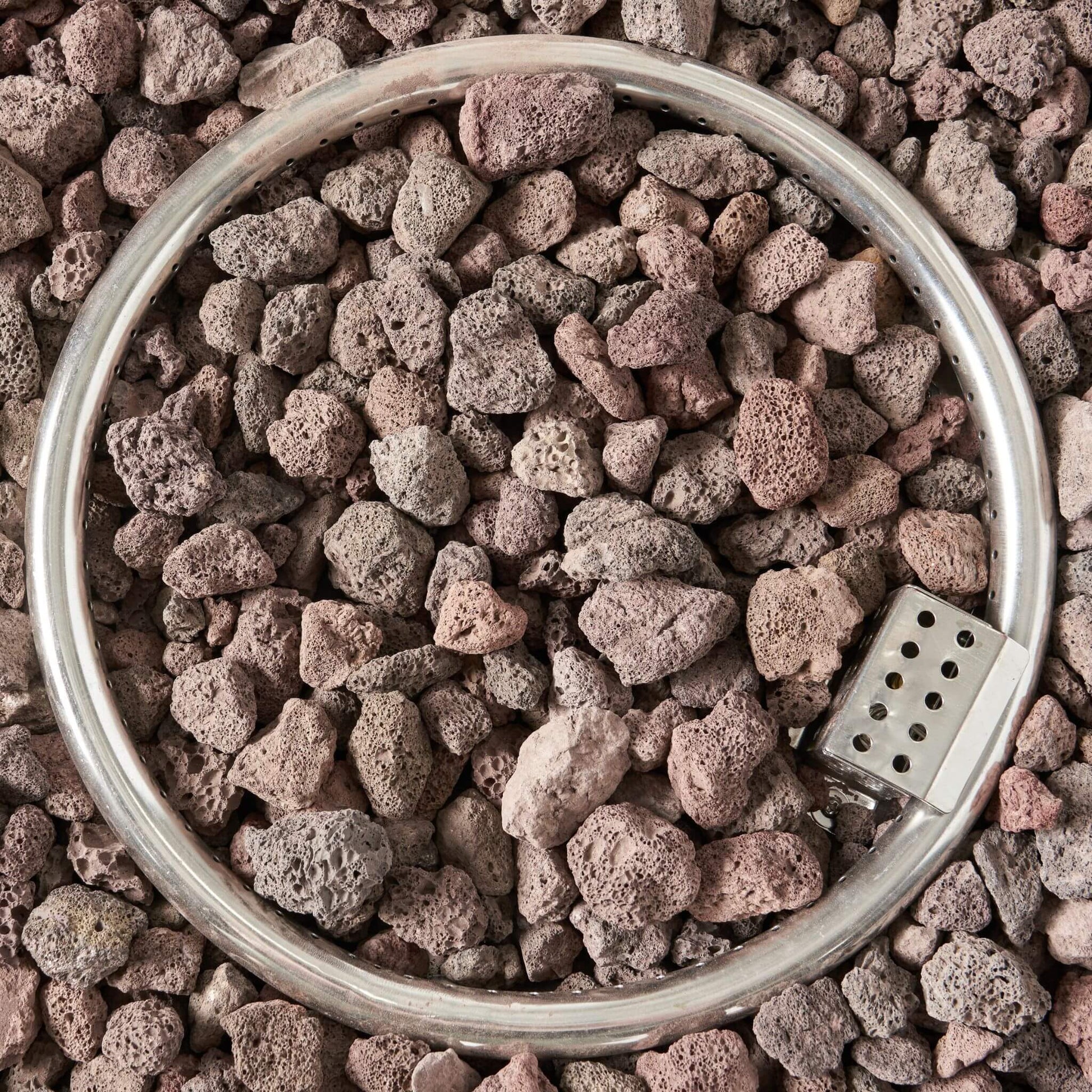 Alora Modern 32-Inch 40K BTU Round Iron Propane Fire Pit (SAK29102)