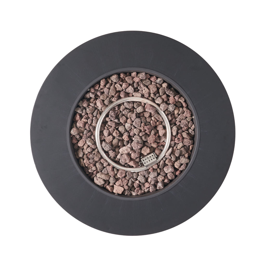 Alora Modern 32-Inch 40K BTU Round Iron Propane Fire Pit (SAK29102)