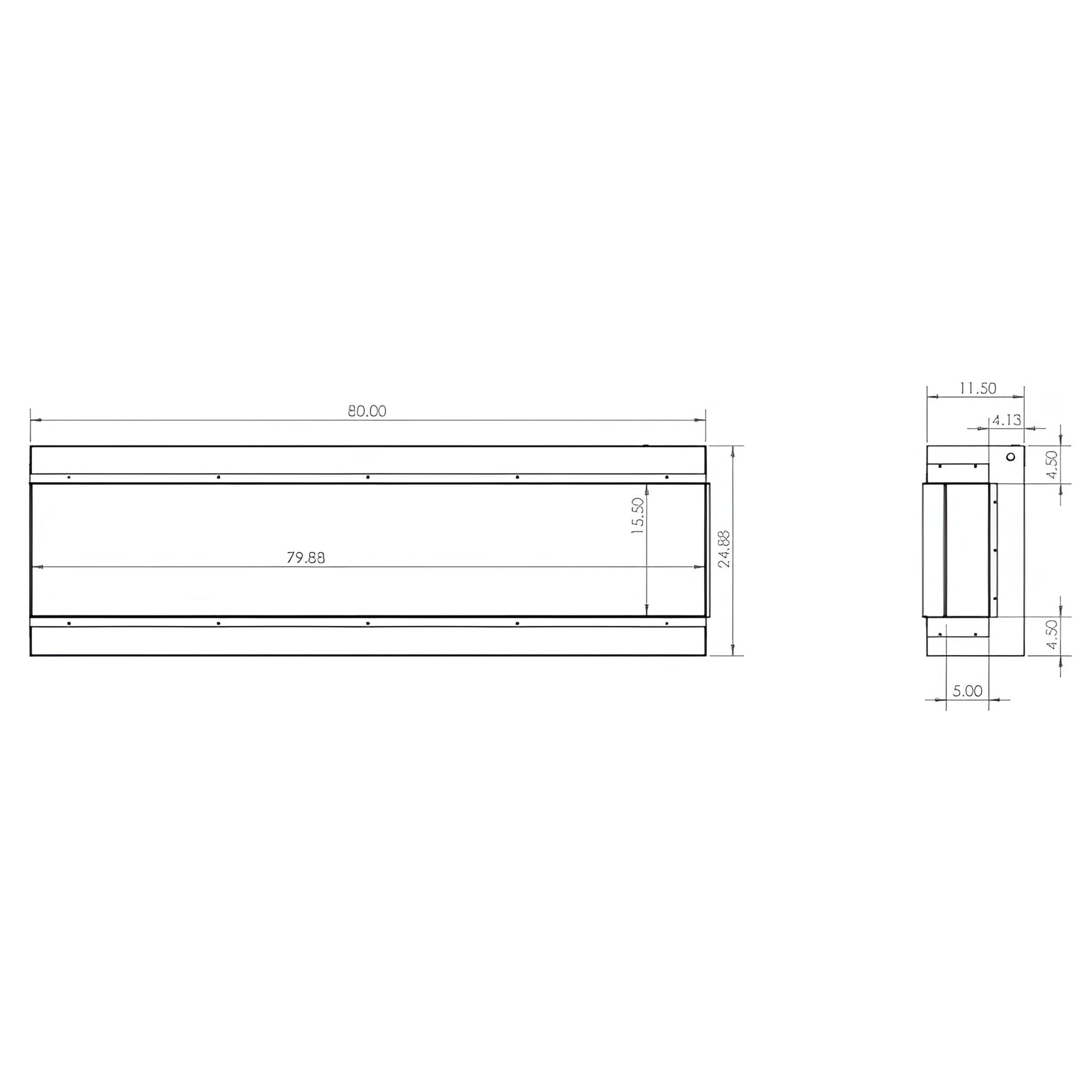 Modern Flames Redstone 42-Inch Built-In Traditional Electric Fireplace [RS-4229] (SAK97326)