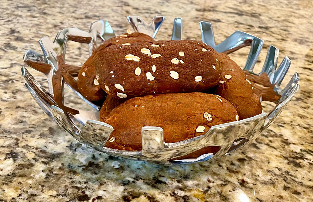 Modern Wooden Fruit And Bread Tray Handcrafted Decorative Bowl For Kitchen