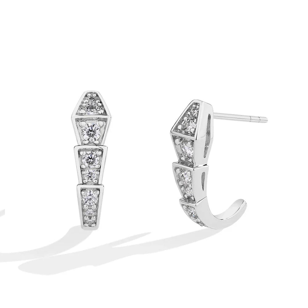 Moissanite Stud Earrings 925 Sterling Silver D Color VVS1 Solitaire For Women