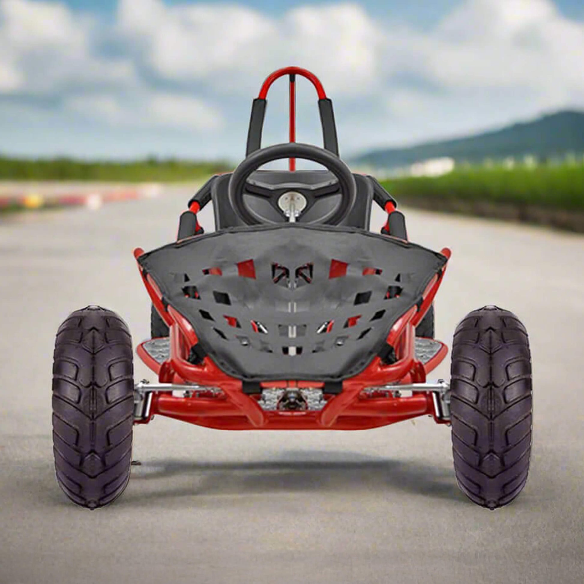 MotoTec 1000W 48V/12AH Electric Off-Road Go Kart, Red (SAK69514)