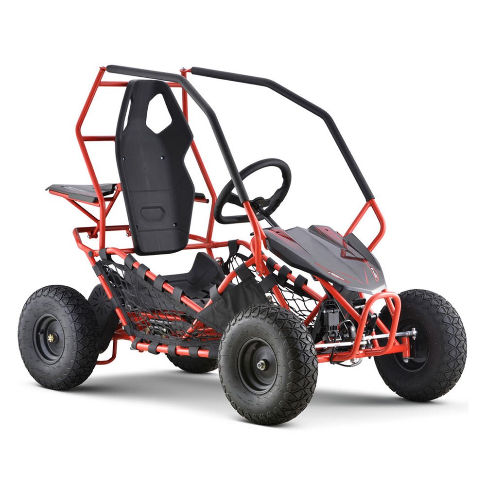 MotoTec Maverick 36V/36AH Red Electric Battery Powered Go Kart, 1000W (SAK85741)