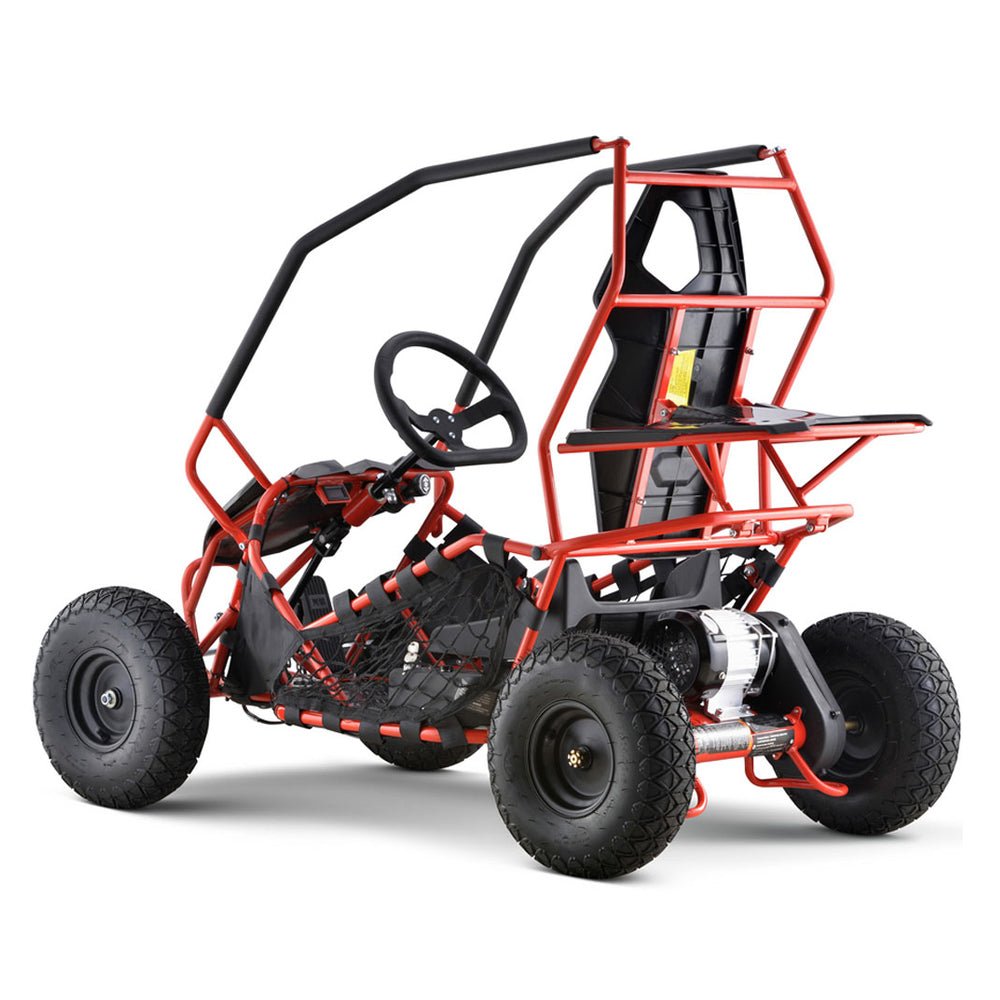 MotoTec Maverick 36V/36AH Red Electric Battery Powered Go Kart, 1000W (SAK85741)
