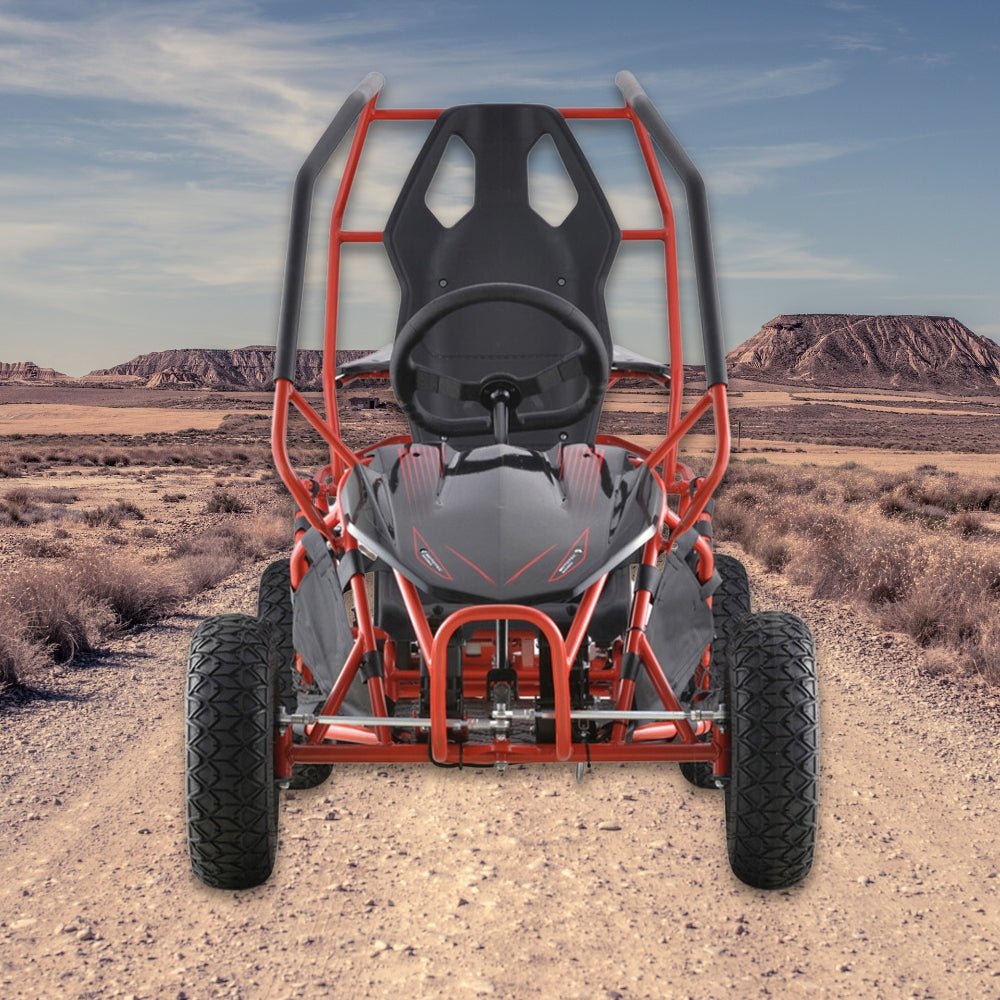 MotoTec Maverick 36V/36AH Red Electric Battery Powered Go Kart, 1000W (SAK85741)