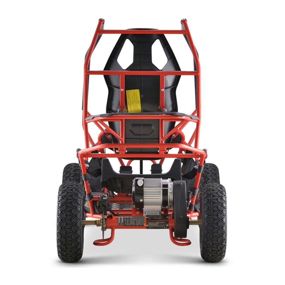 MotoTec Maverick 36V/36AH Red Electric Battery Powered Go Kart, 1000W (SAK85741)