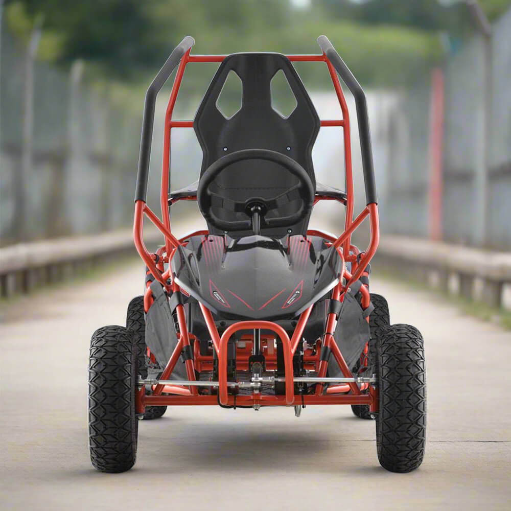 MotoTec Maverick 36V/36AH Red Electric Battery Powered Go Kart, 1000W (SAK85741)