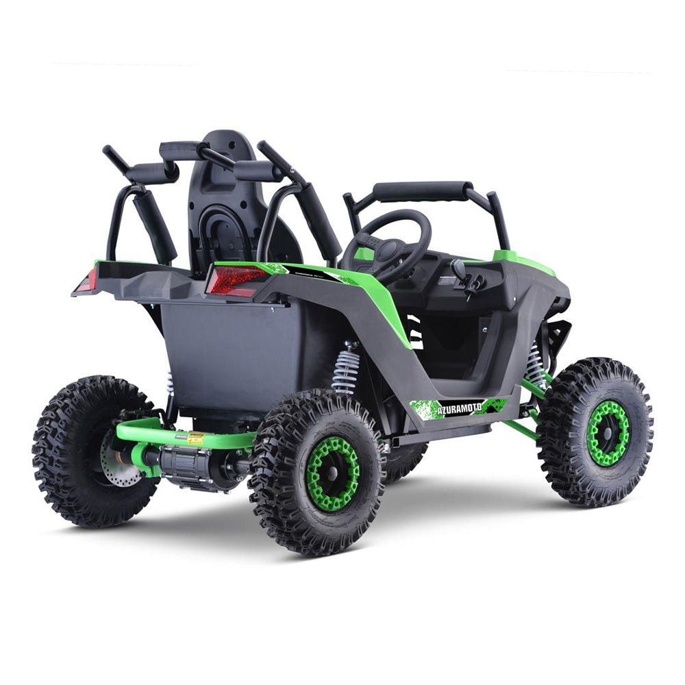 MotoTec Raider 1200W 48V/12AH Kids Electric Full Suspension UTV, Green (SAK76283)