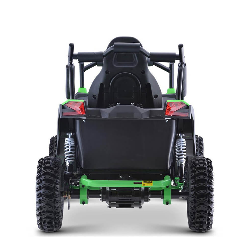 MotoTec Raider 1200W 48V/12AH Kids Electric Full Suspension UTV, Green (SAK76283)
