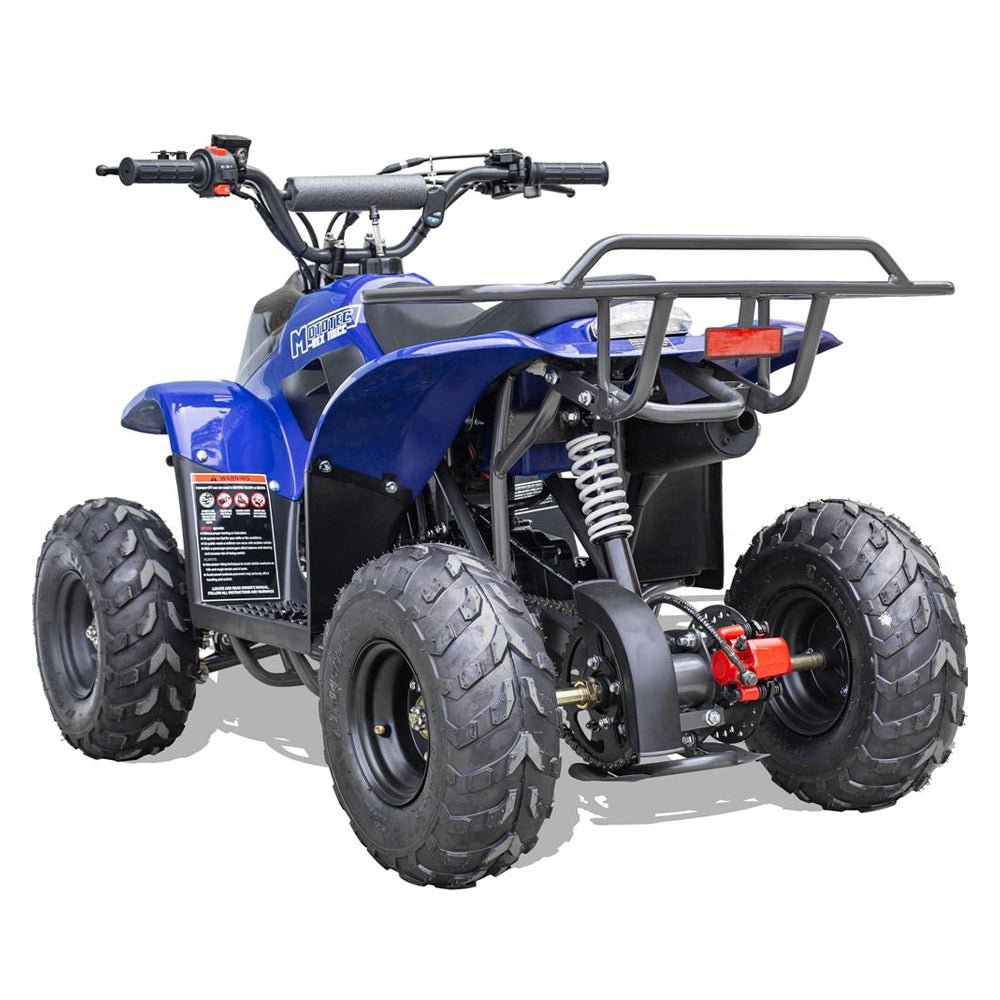 MotoTec Rex 110CC 4-Stroke Mini Kids 4 Wheeler Gas ATV Quad, Blue (SAK78052)