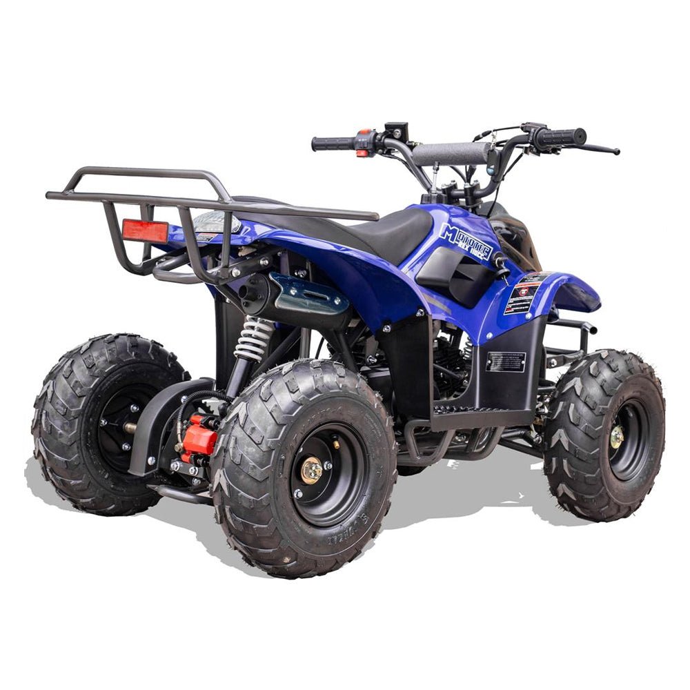 MotoTec Rex 110CC 4-Stroke Mini Kids 4 Wheeler Gas ATV Quad, Blue (SAK78052)