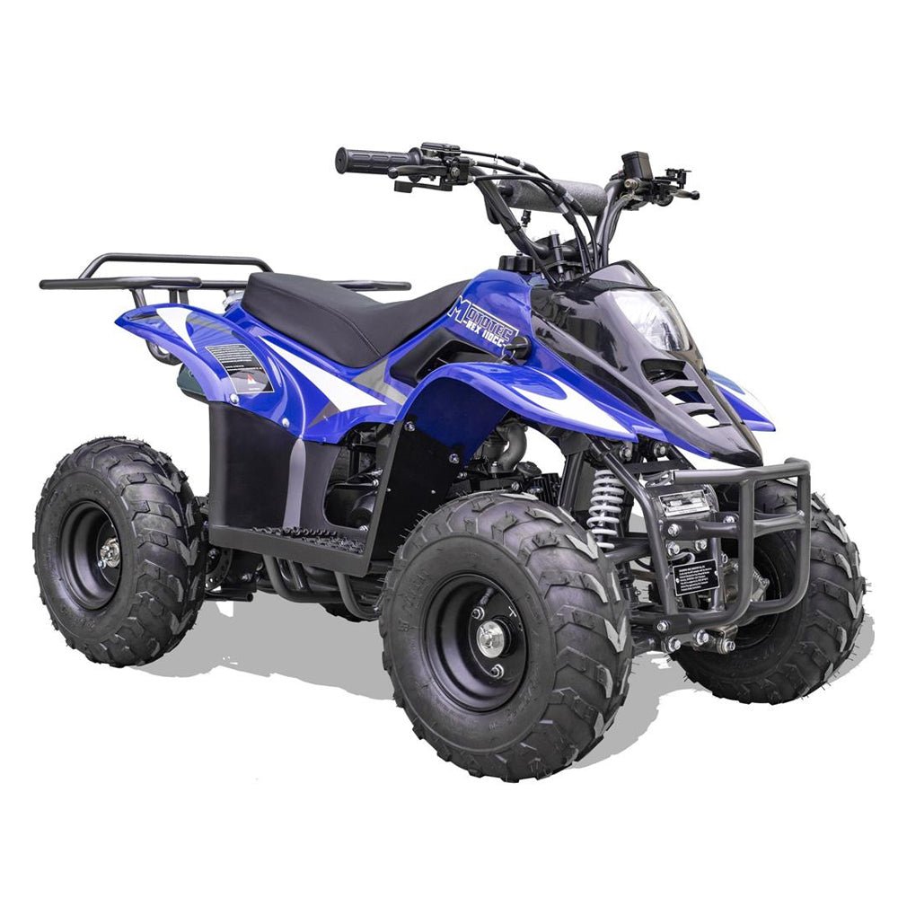 MotoTec Rex 110CC 4-Stroke Mini Kids 4 Wheeler Gas ATV Quad, Blue (SAK78052)