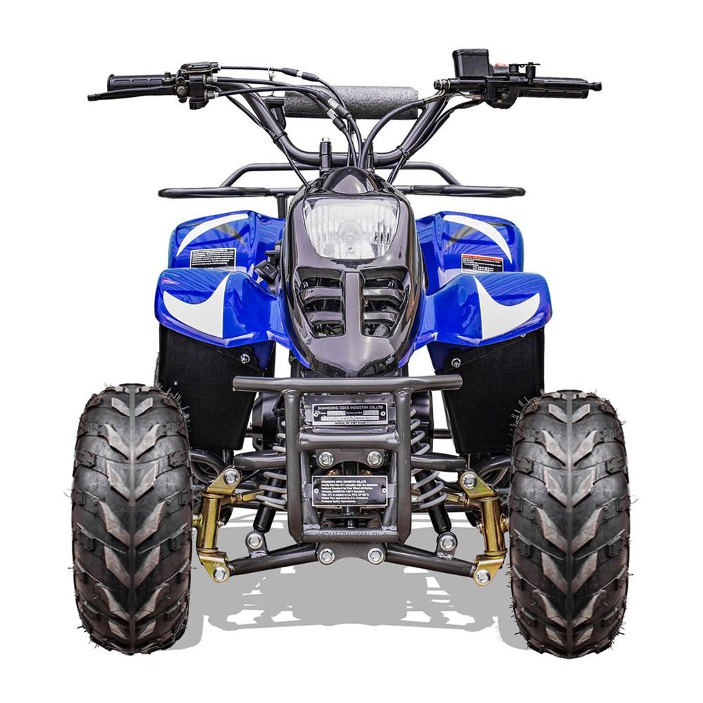 MotoTec Rex 110CC 4-Stroke Mini Kids 4 Wheeler Gas ATV Quad, Blue (SAK78052)