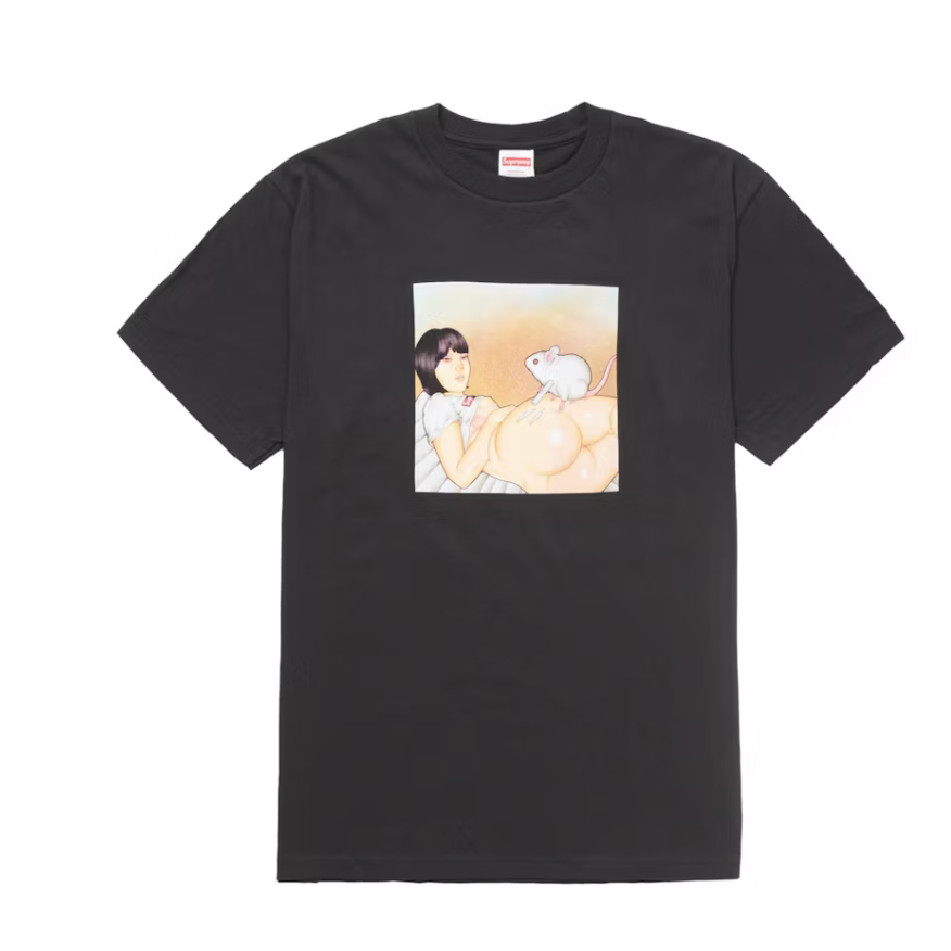 Supreme Mouse Line Tee Black (SS25)