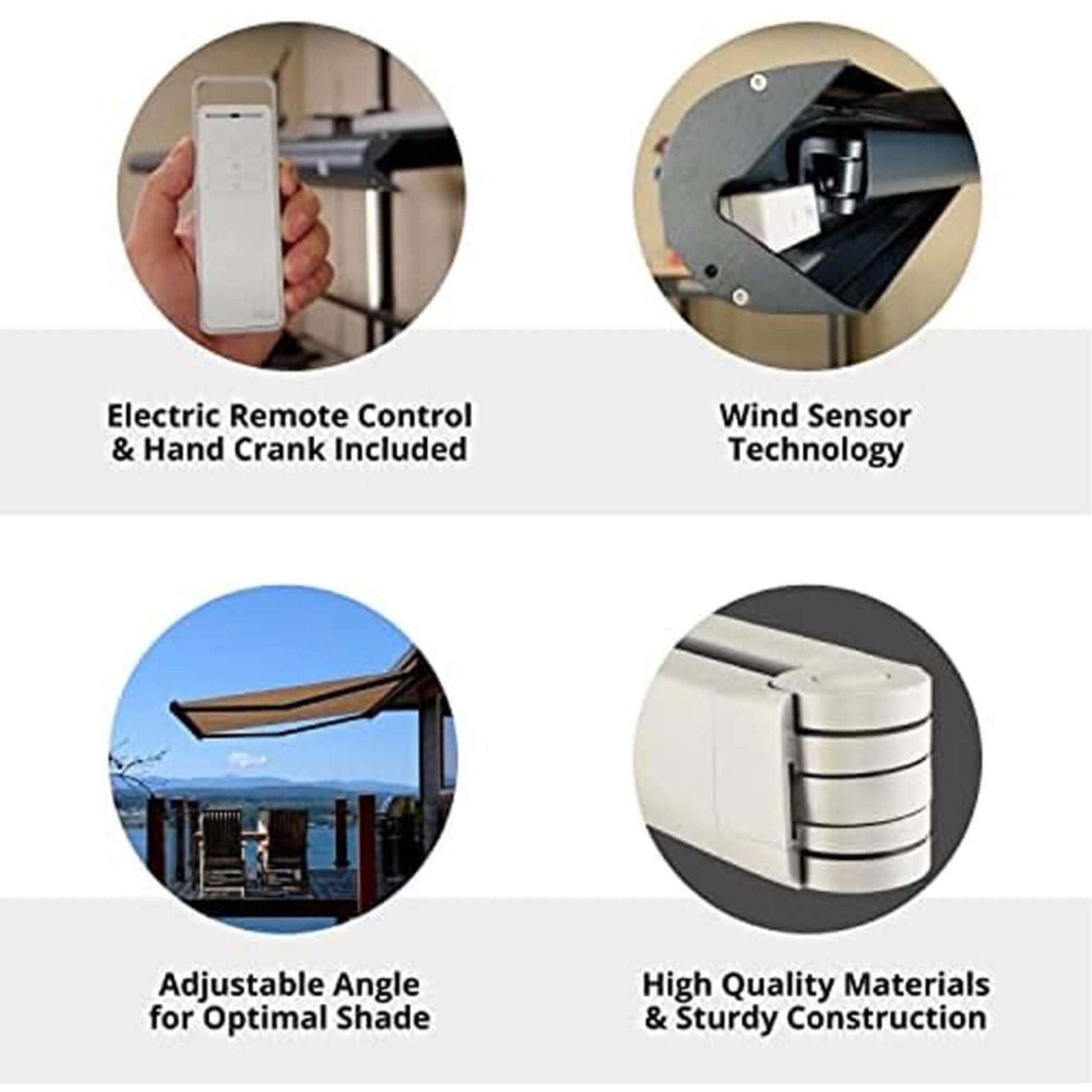 Multiple Awnings Brasilia Slim Premium Full Cassette Electric Retractable Sun Shade Awning (SAK42536)