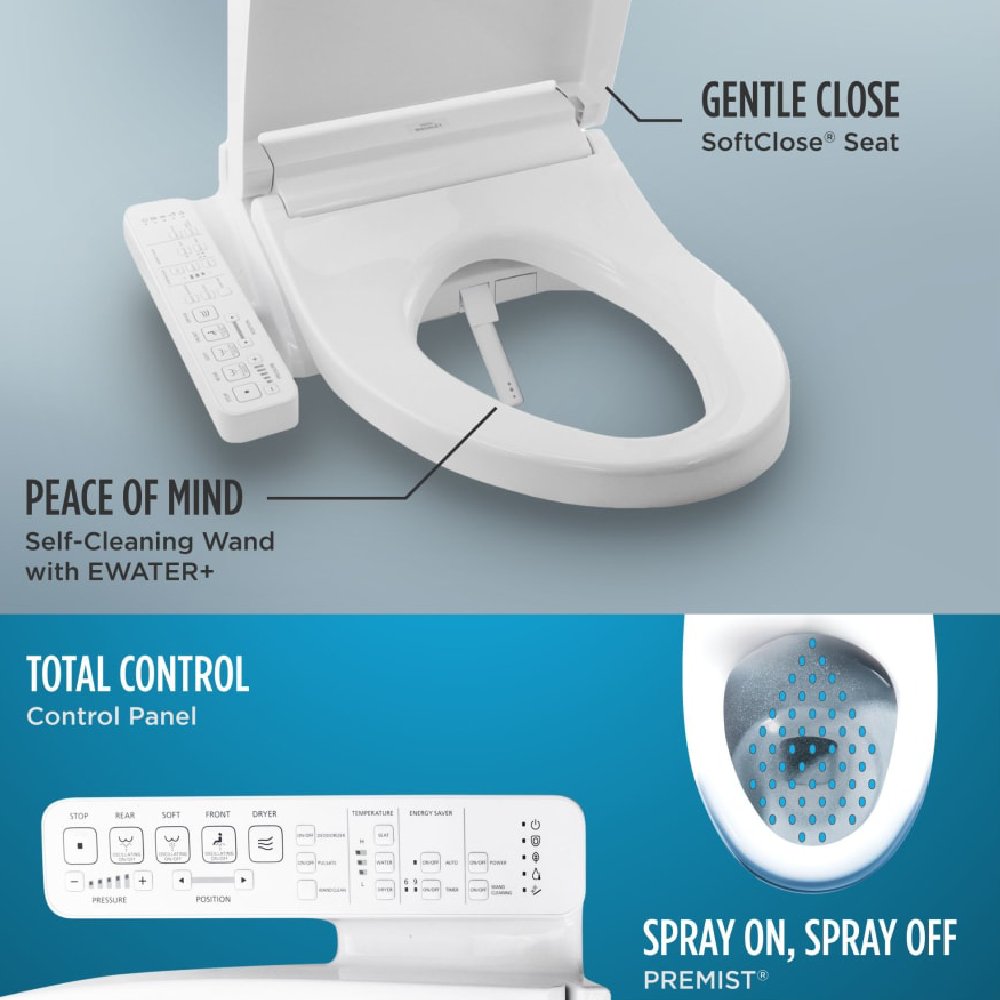 [MW7763074CSFG#01] TOTO Drake Washlet C2 With 1.6 GPF Universal Height Elongated Toilet (SAK14526)