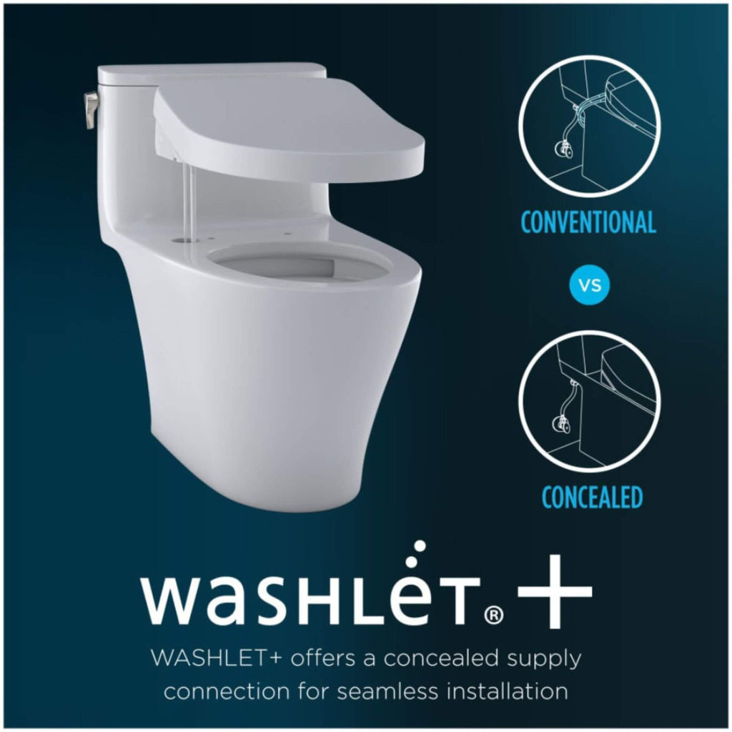 [MW7764736CEGA#01] TOTO Drake 1.28 GPF Elongated Toilet With Washlet S7A Heated Auto Open Bidet Seat (SAK85137)