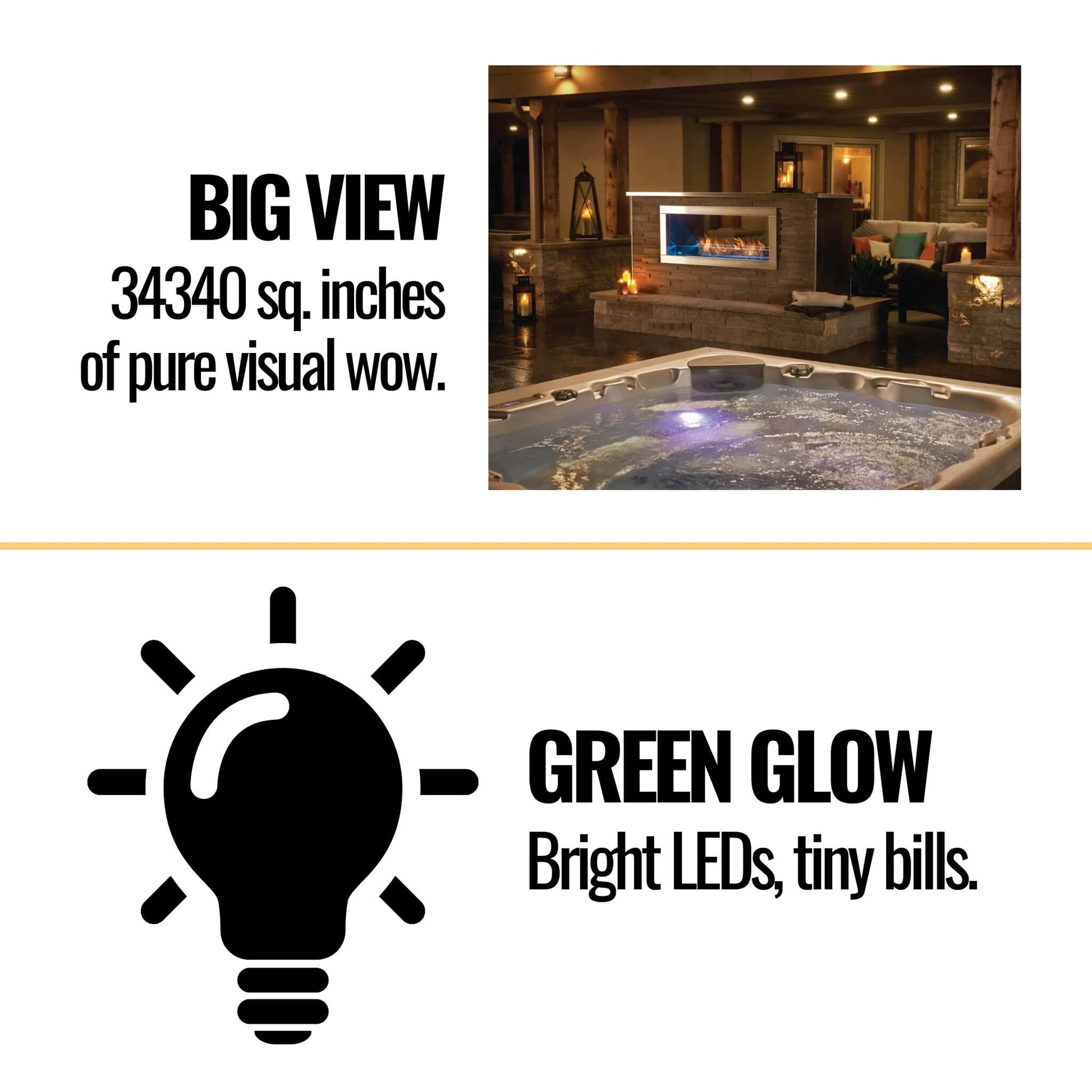 Napoleon Galaxy 48 50-Inch Outdoor Linear See-Thru Electronic Start Natural Gas Fireplace [GSS48STE] (SAK67432)