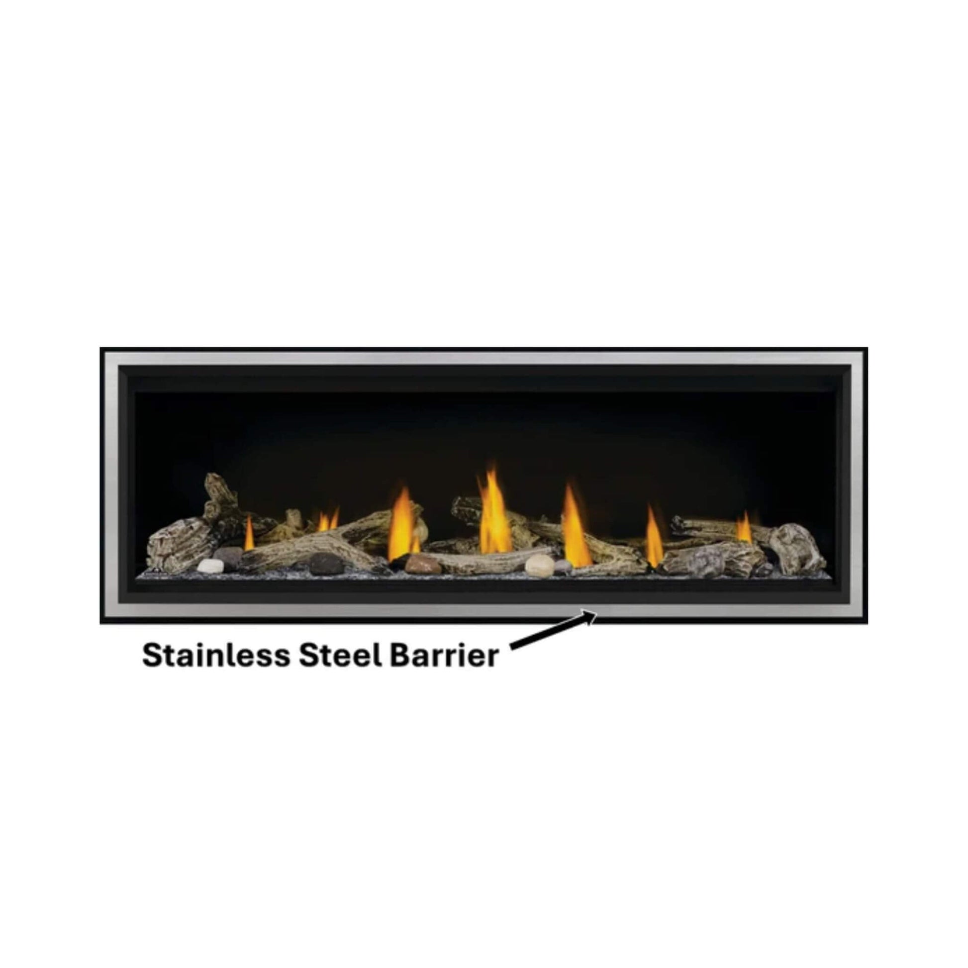 Napoleon Vector 50 Single-Sided 65-Inch Direct Vent Electronic Natural Gas Fireplace With Night Light System [LV50N-2] (SAK29481)