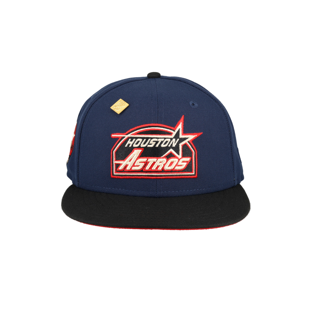 Houston Astros Midnight Crimson Collection 35 Great Years Fitted Hat