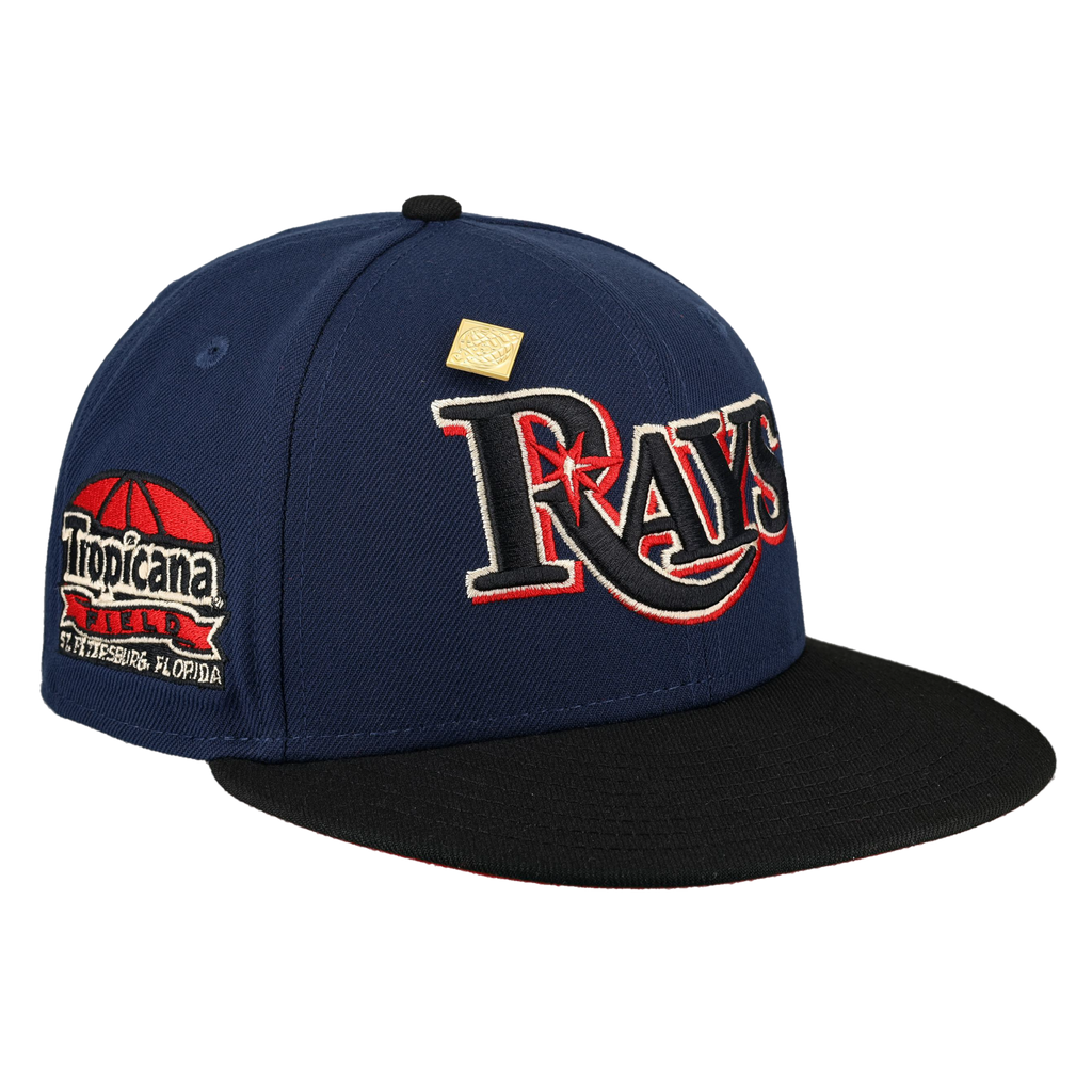 Tampa Bay Rays Midnight Crimson Collection Tropicana Field Fitted Hat