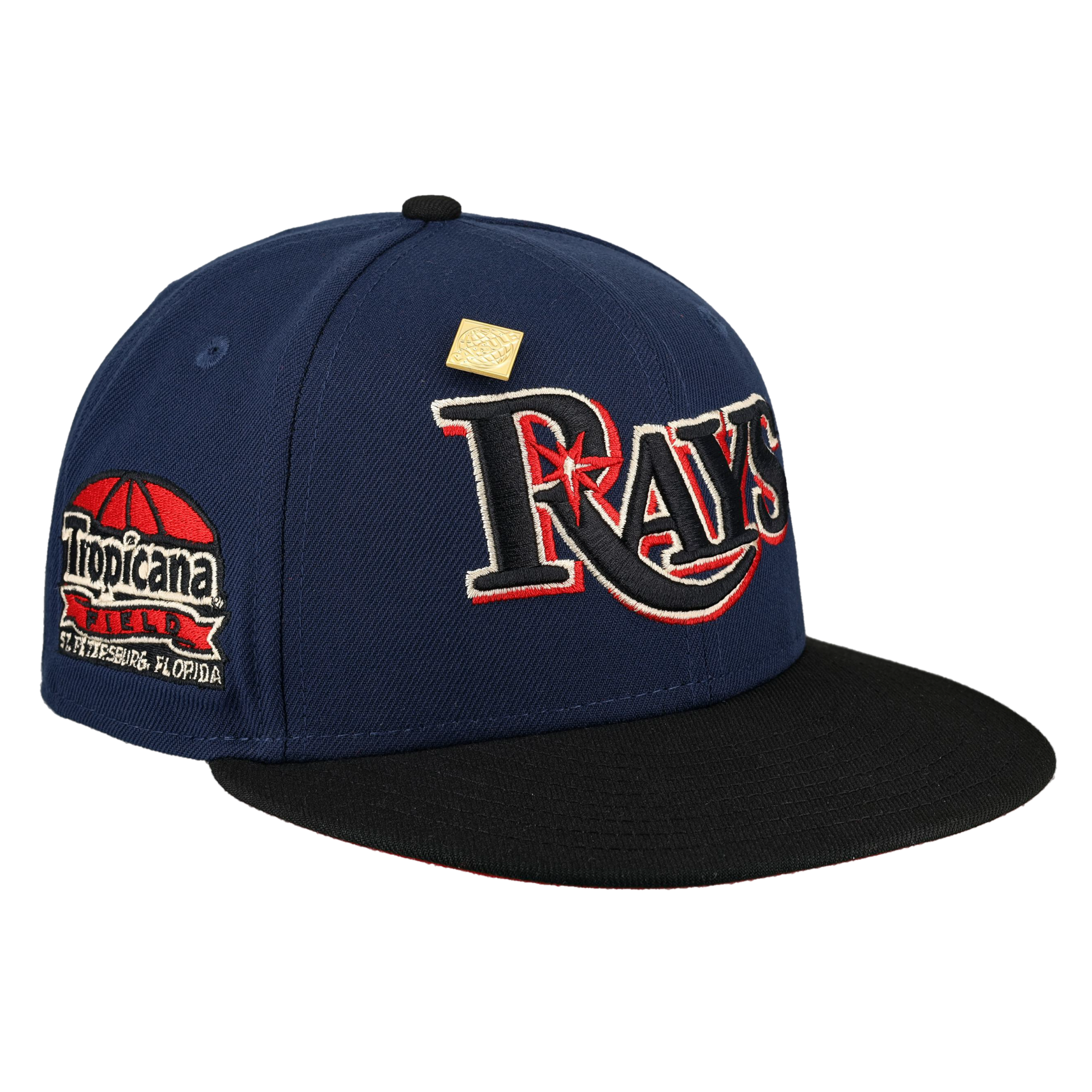 Tampa Bay Rays Midnight Crimson Collection Tropicana Field Fitted Hat