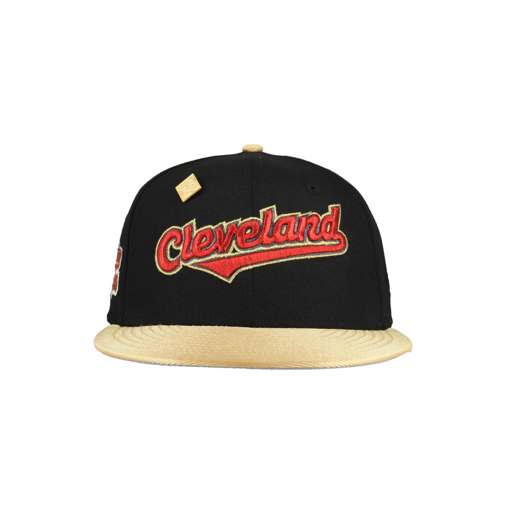 Cleveland Indians Black 1995 Champions Patch 59Ffity Fitted Hat