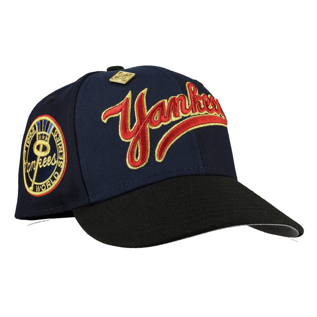 New York Yankees Navy Pinwheel 1962 World Series Patch 59Fifty Fitted Hat