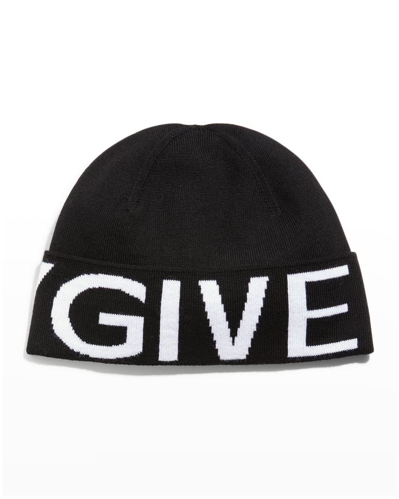 Givenchy Men's Maxi Logo Wool Beanie Hat