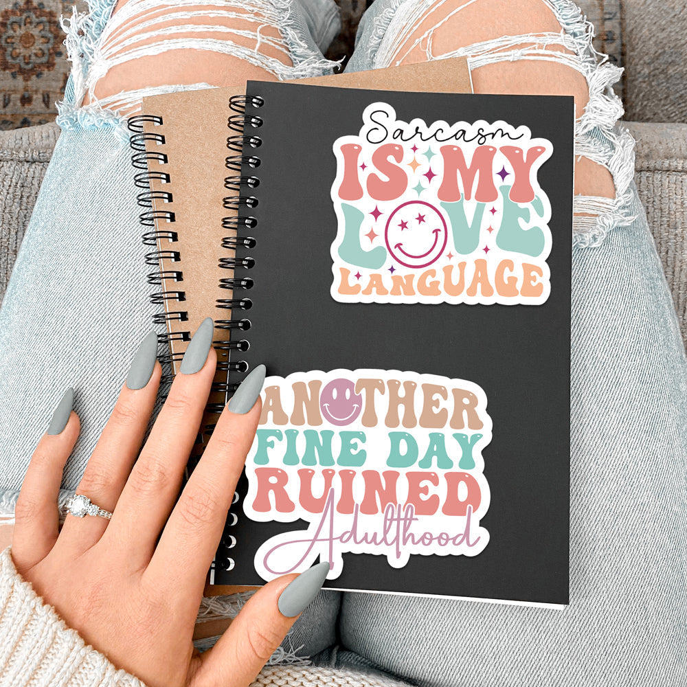 Adulthood Vinyl Sticker Pack Durable Waterproof Decal For Water Bottles Mugs Luggage Journals