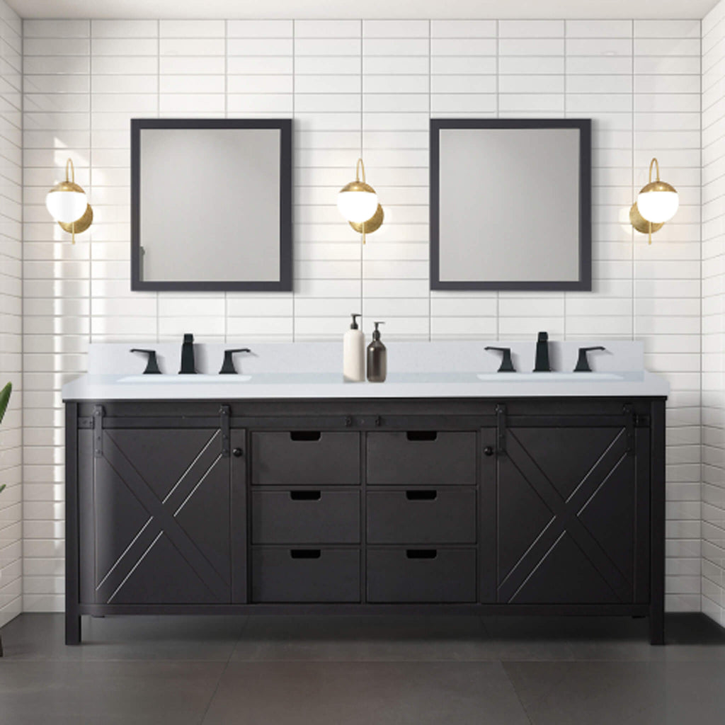 Nuvia 80-Inch Fully Assembled Double Bath Vanity With Soft Close Cabinets [No Countertop] (SAK53904)