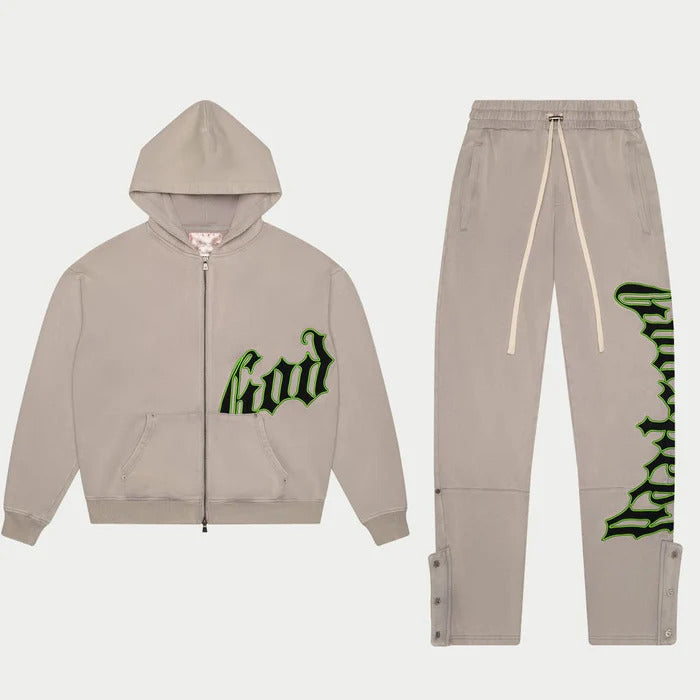 GODSPEED OG Logo Sweatsuit (Grey/Black/Green)