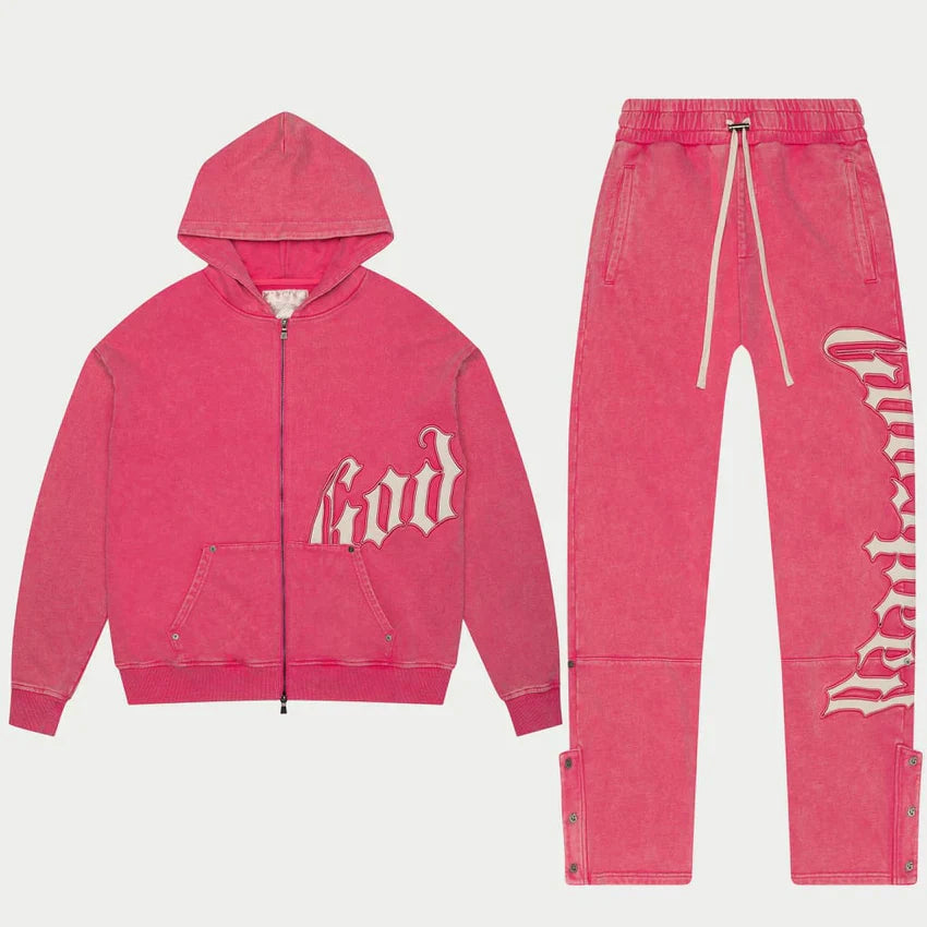 Godspeed OG Logo Sweatsuit (StarDust Pink Washed)